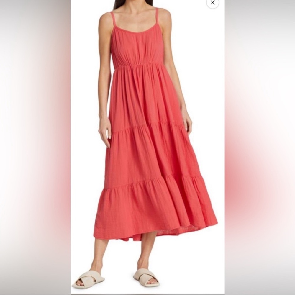 XIRENA tiered gauzy maxi dress